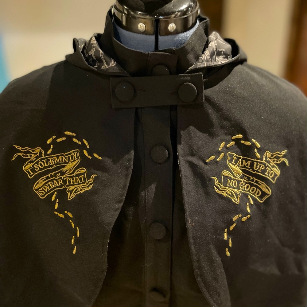 Harry Potter coat with hooded cape